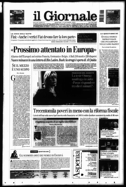 Il giornale : quotidiano del mattino